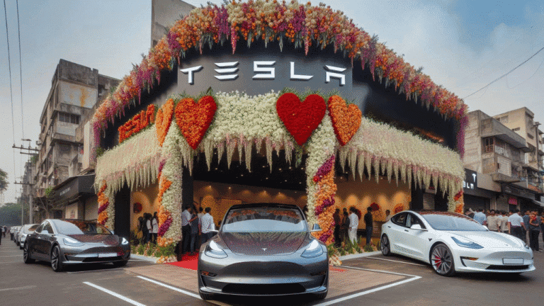 New Tesla Showroom Mumbai India